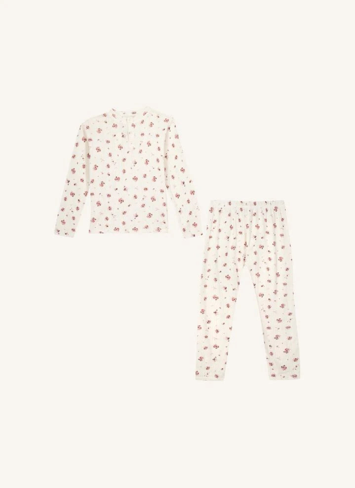Bonton - Pijama Polochon floral | Ecru