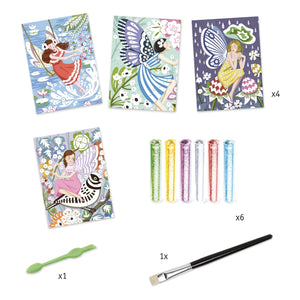 Djeco - Set de pintura de purpurina DIY de hadas