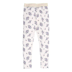 the new society - Mallas de canalé estampadas con flores | Beige