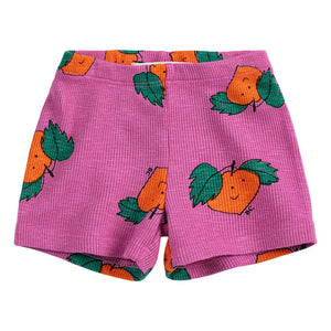 Bobo Choses - Shorts de canalé Naranja Algodón orgánico | Morado