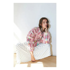 Lollys Laundry - Chaqueta de algodón rosa Lama
