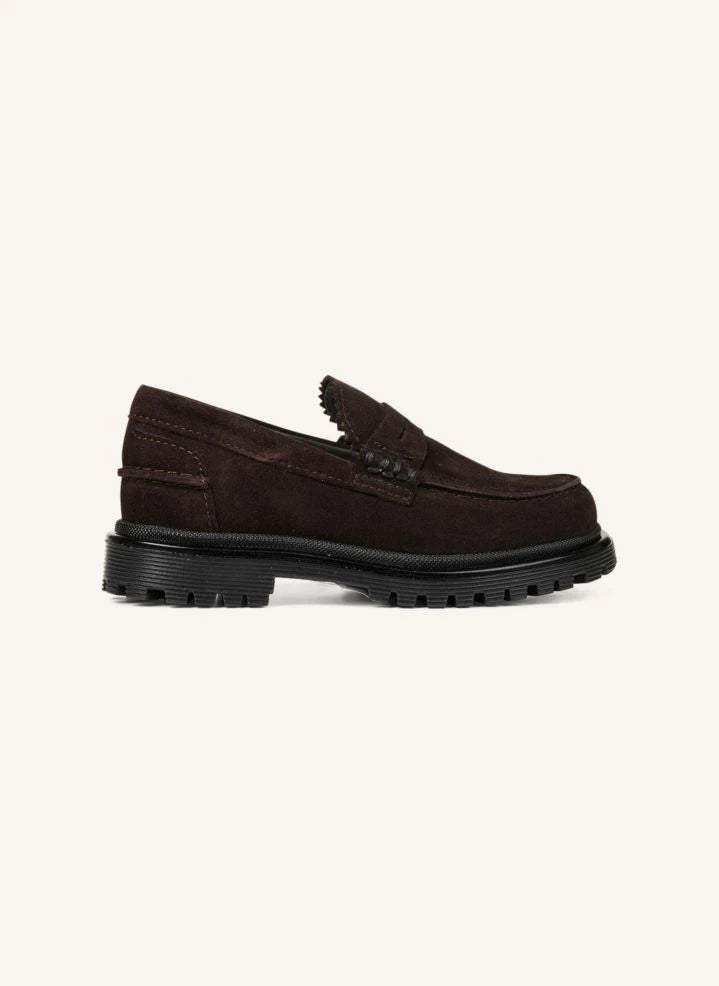 Angulus - Mocasines tipo Loafer de ante marrón