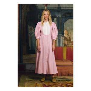 Maria de la Orden - Vestido de Algodón a Rayas Dimitra | Rosa
