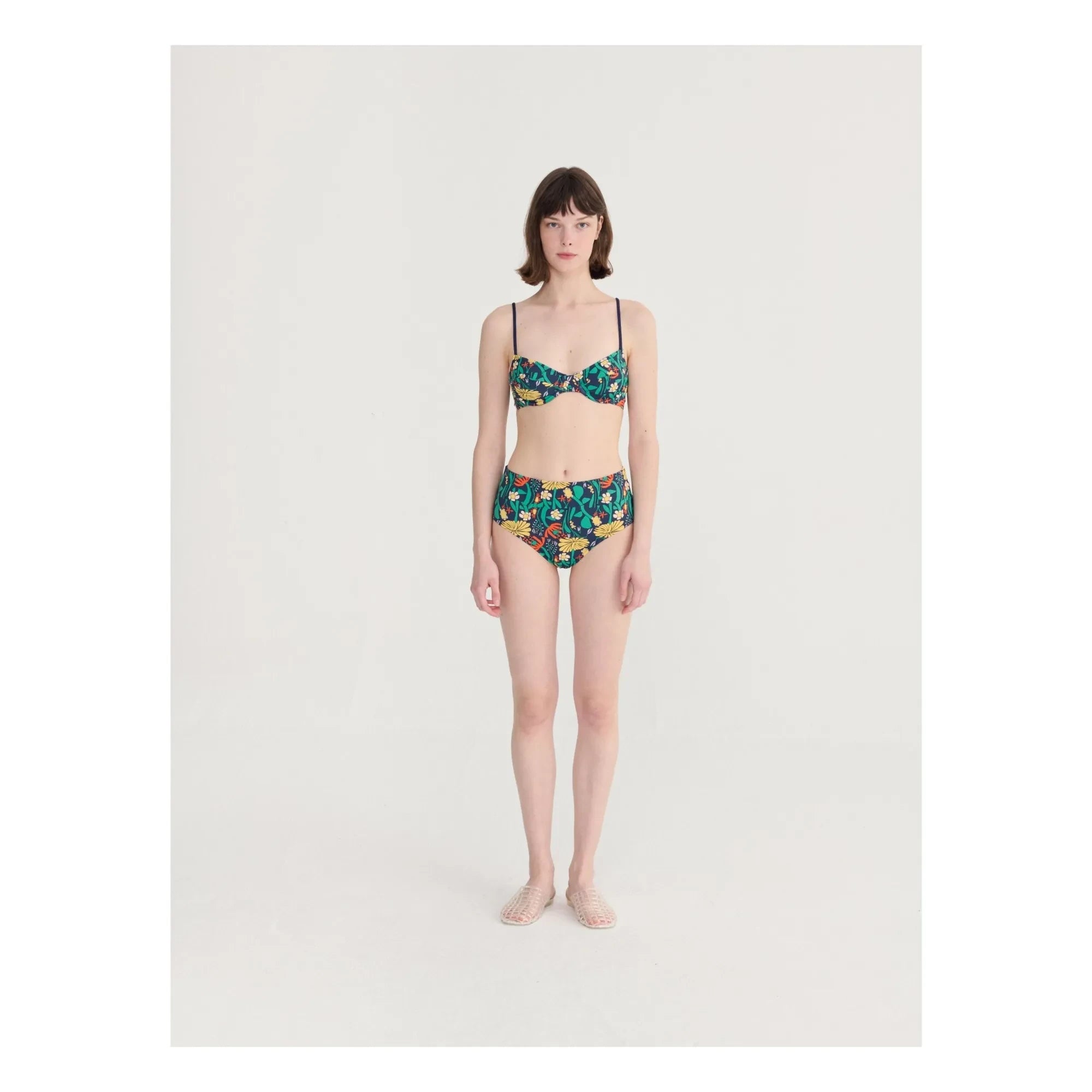Bobo Choses - Parte superior de bikini Color Herbalist | Verde