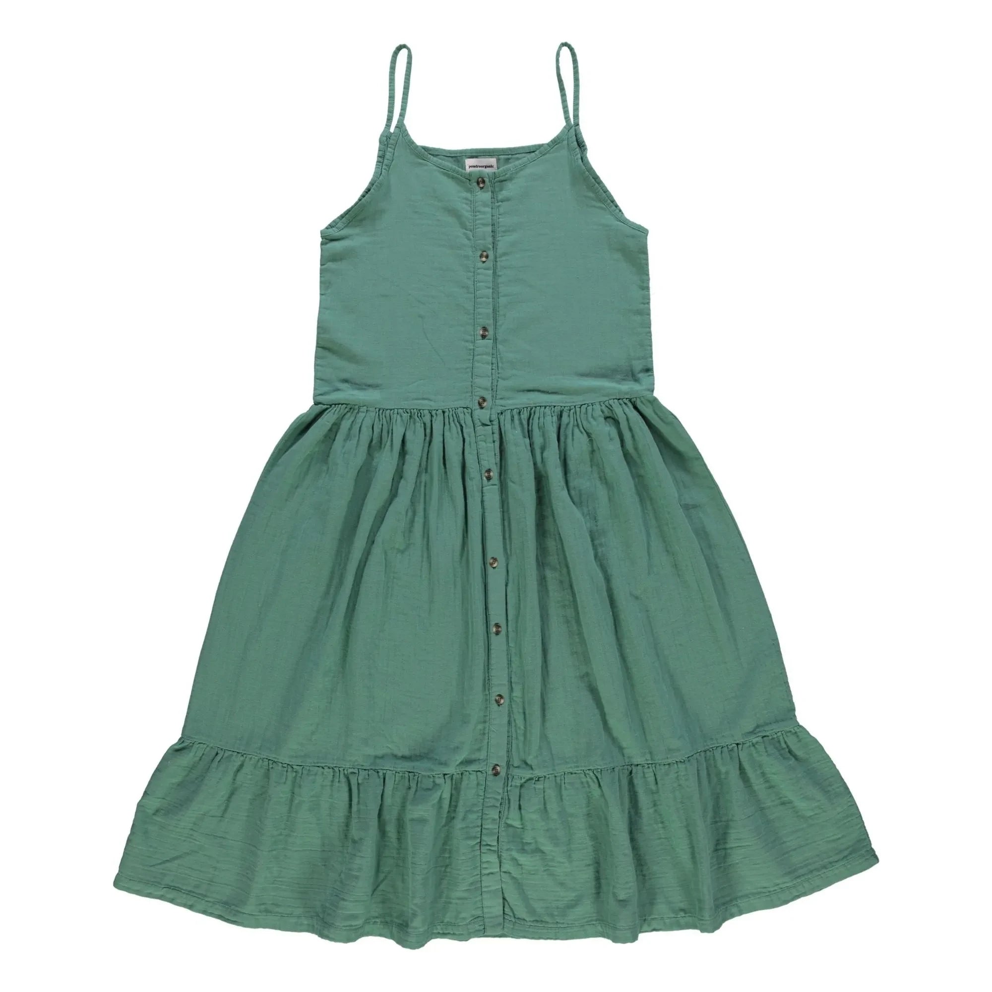 Poudre Organic - Vestido Celosie | Verde bosque