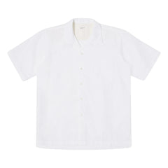 Universal Works - Camisa de manga corta Camp | Blanco