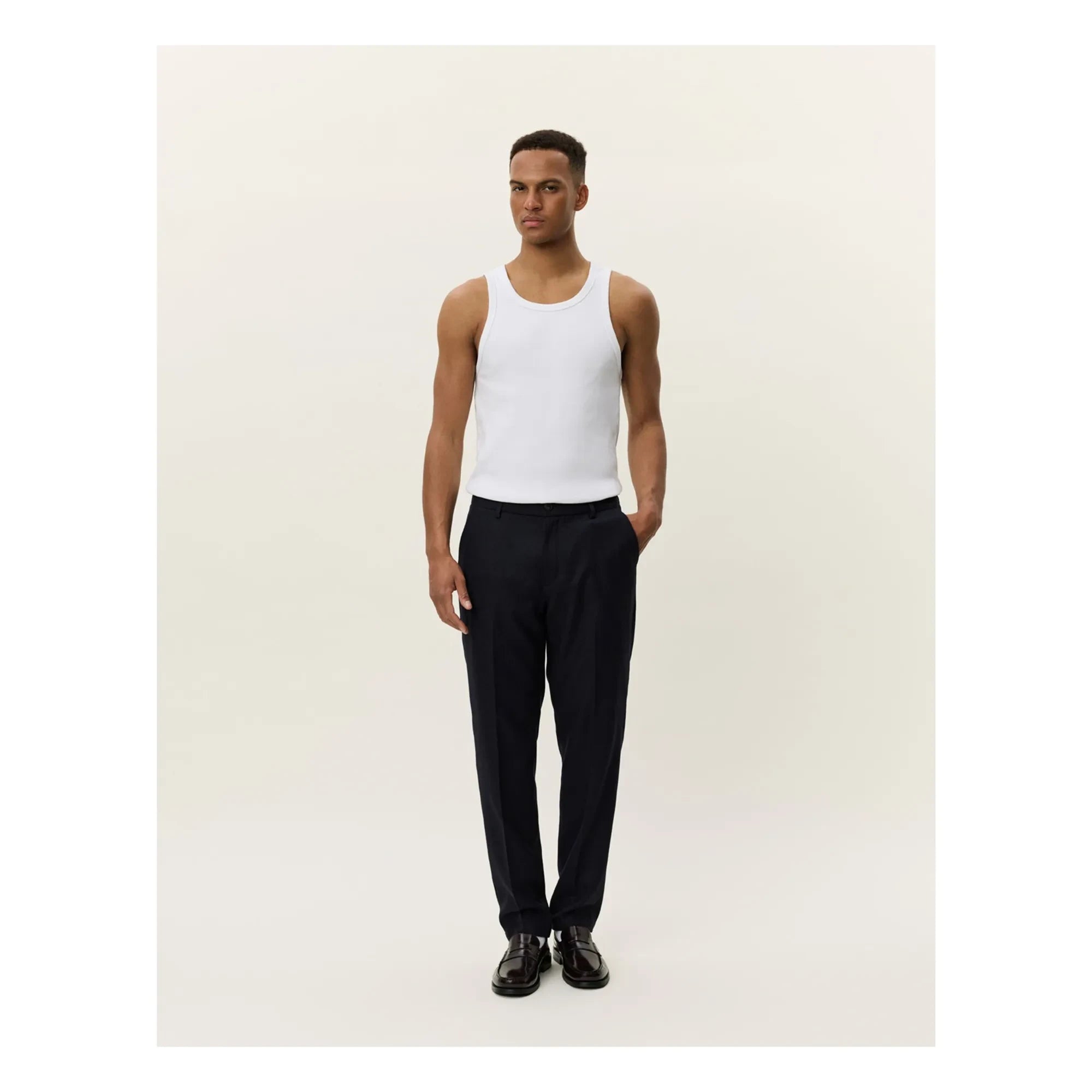 Les Deux - Pantalones de traje Como Reg | Azul oscuro