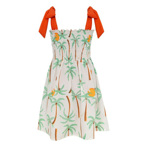 Pepita & Me - Vestido Waffle Palm | Marfil