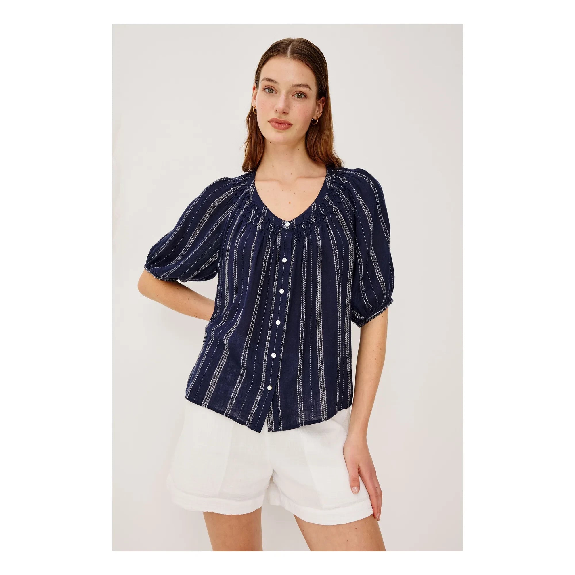 Rails - Blusa de rayas Rix | Azul marino