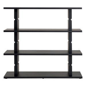 Nobodinoz - Librería de madera pintada Noon | Negra