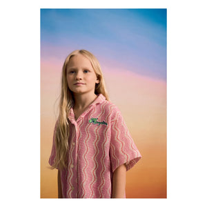 Maison Mangostan - Camisa de Punto Ondulado | Rosa
