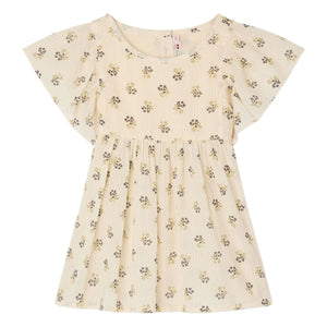 Bonpoint - Blusa de algodón orgánico Christie Fleurie | Crudo