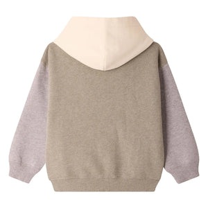 Bonpoint - Sudadera con capucha y cremallera de algodón orgánico Elroy | Caqui