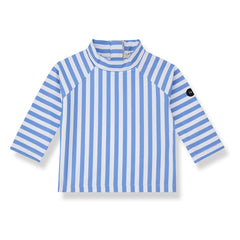 1+ in the family - Camiseta Telmo de rayas con protección UV | Azul claro