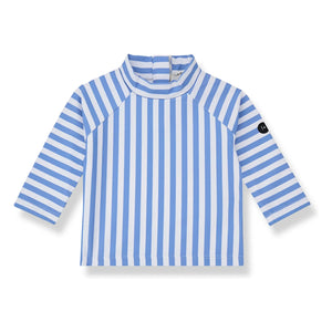 1+ in the family - Camiseta Telmo de rayas con protección UV | Azul claro