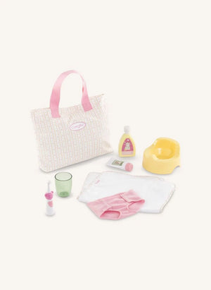 Corolle - Set de Accesorios para Cambio de Pañales de Lirios para Bebés | Rosa