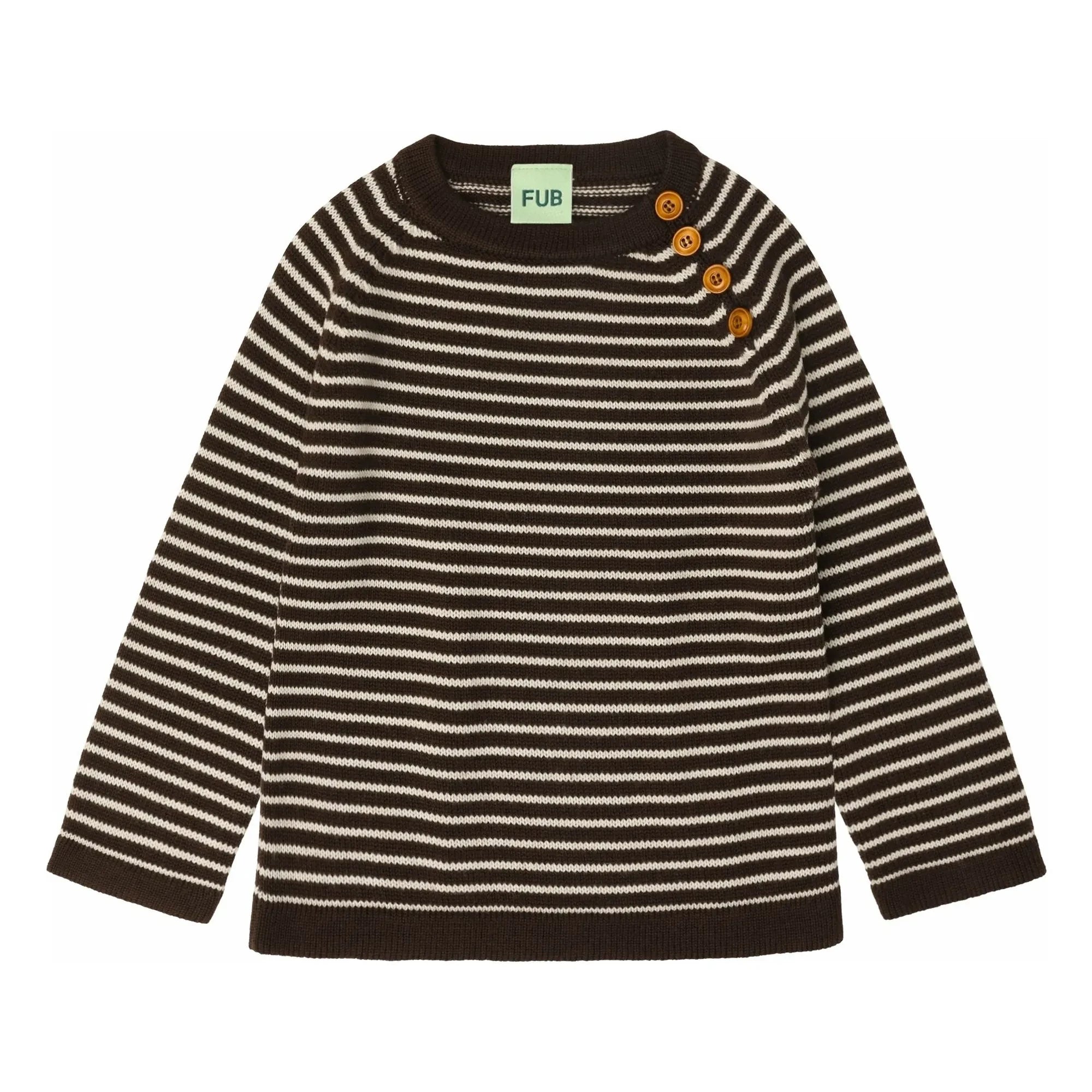 FUB - Jersey de Merino Rayado | Marrón