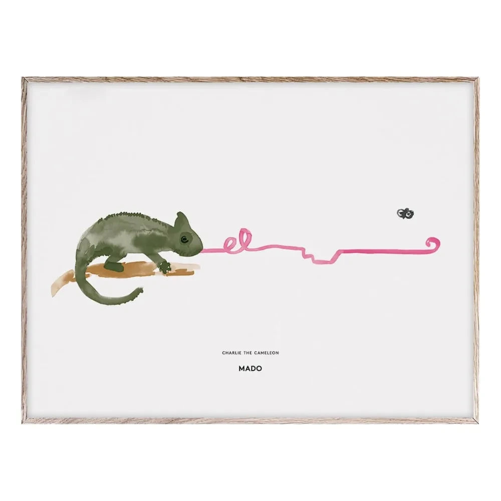 Mado - Póster Charlie el Camaleón 40x30 cm