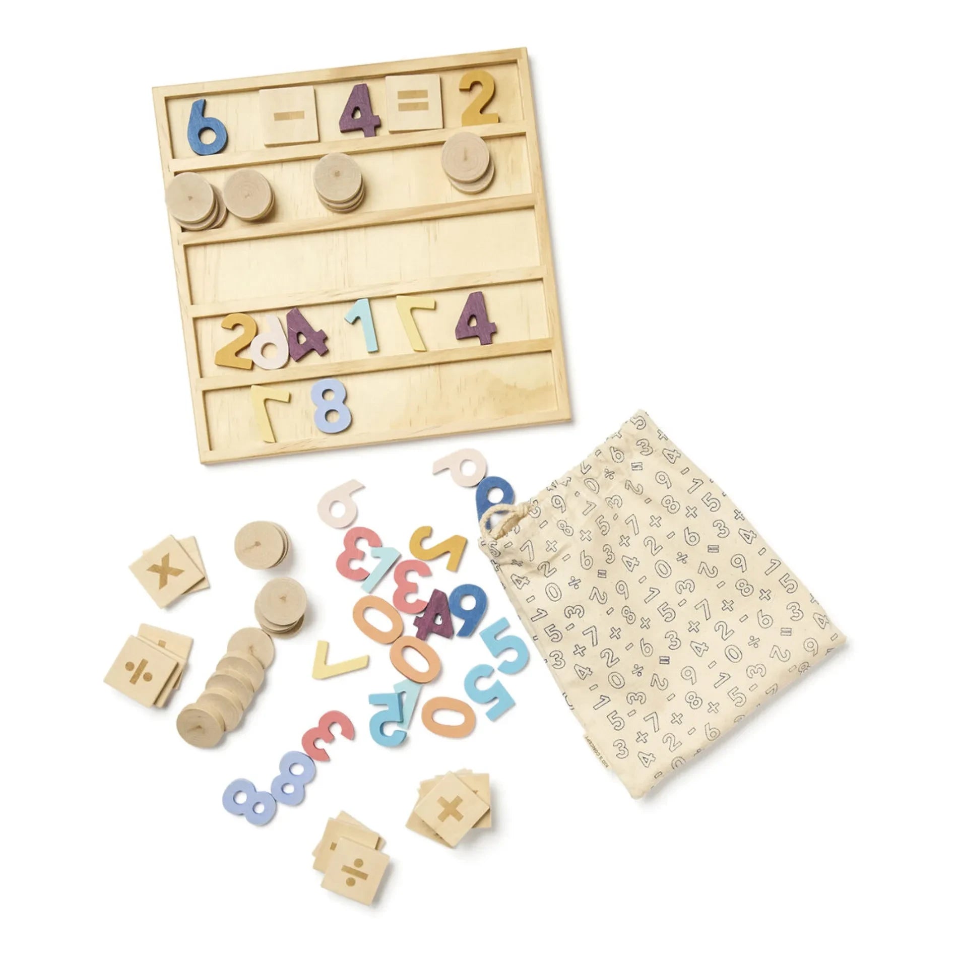Kid's Concept - Juego de números de madera