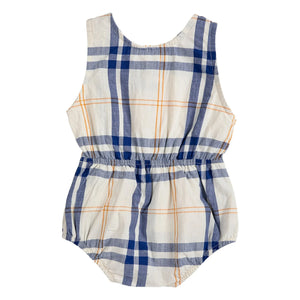 Bobo Choses - Mono de algodón orgánico con estampado de tartán | Crudo