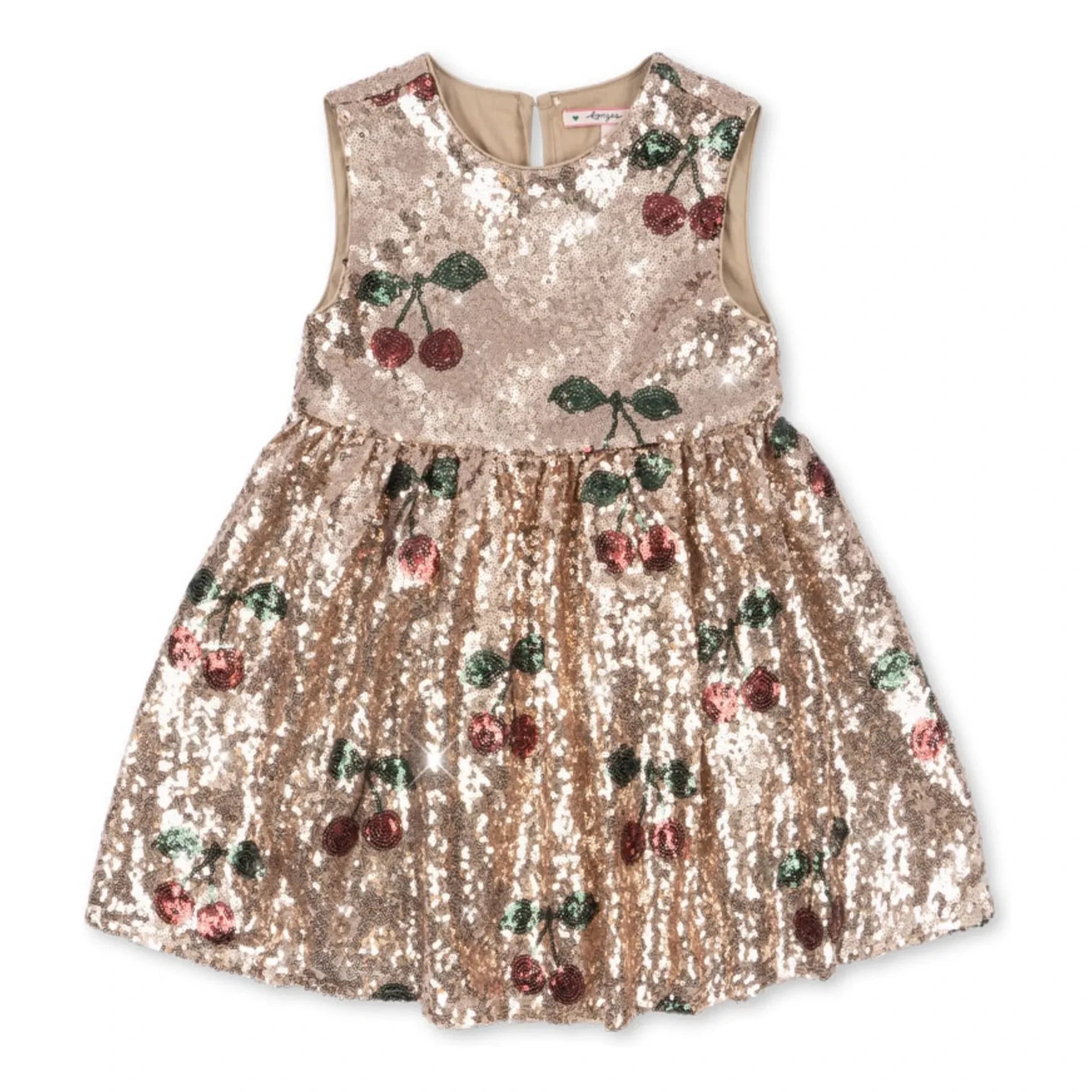 Konges Sløjd - Vestido de lentejuelas Starla Cerises | Oro
