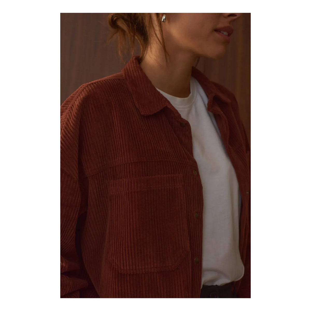 Marlot Paris - Camisa de Terciopelo Paola - Colección de Mujer | Chocolate