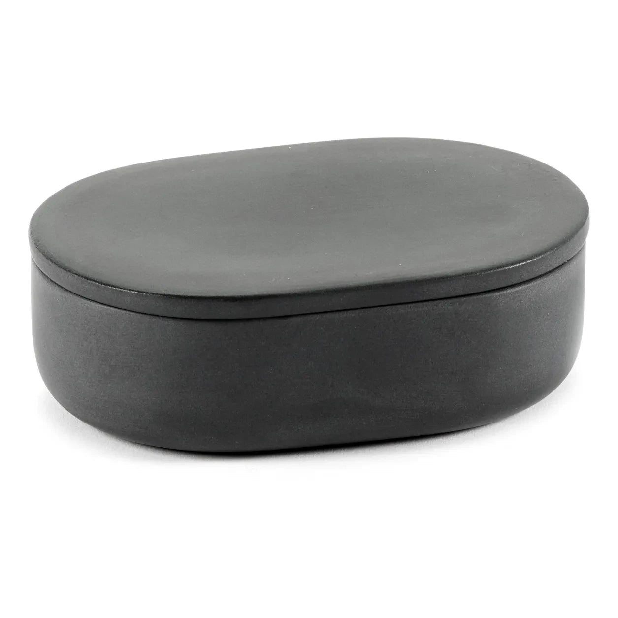 Serax - Caja redonda con tapa | Gris oscuro