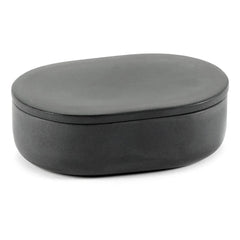 Serax - Caja redonda con tapa | Gris oscuro