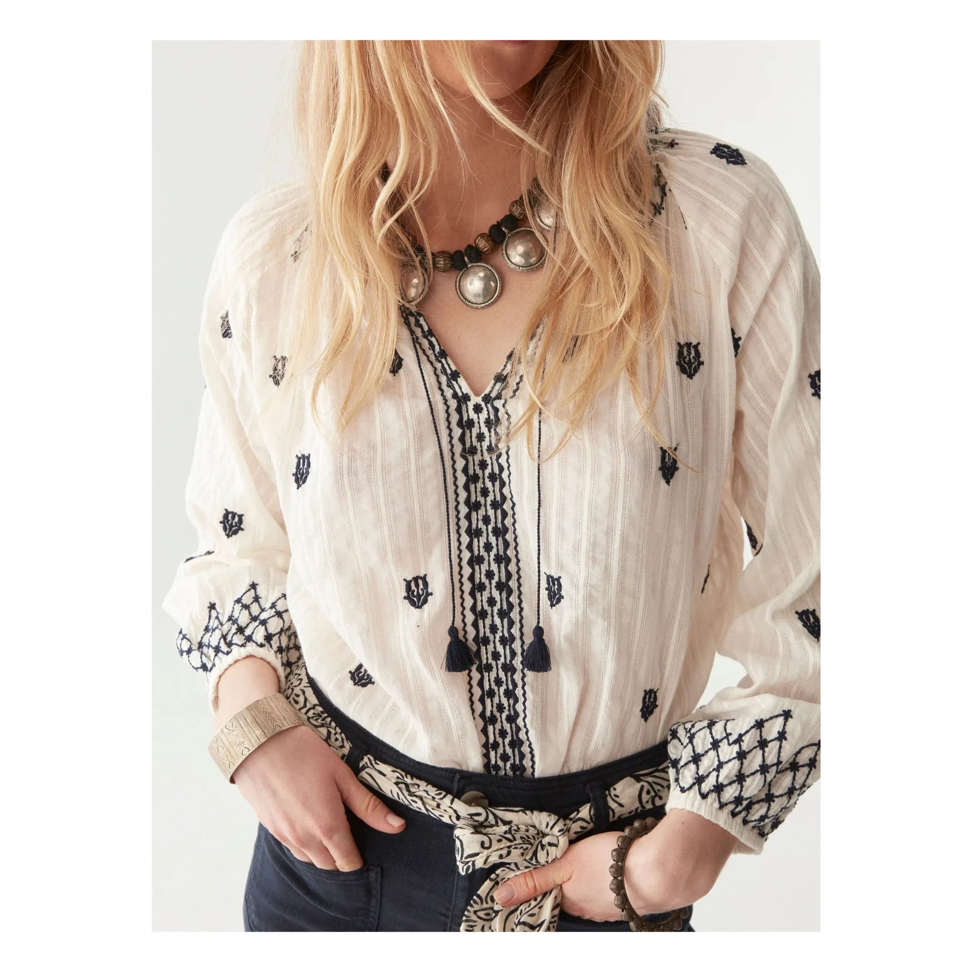 Maison Hotel - Blusa Santorini Sybille | Blanca