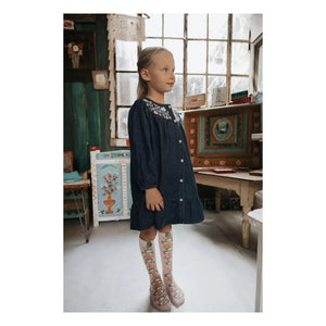 Louise Misha - Massilou Denim Elbise | Koyu Mavi