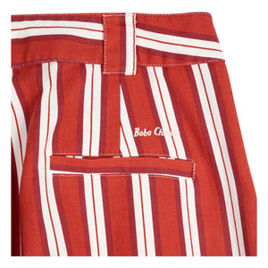 Bobo Choses - Pantalones de rayas de algodón | Rojo