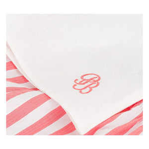 Petit Bateau - Pantalones Cortos de Pijama de Lino Azul Marino con Cuello | Coral