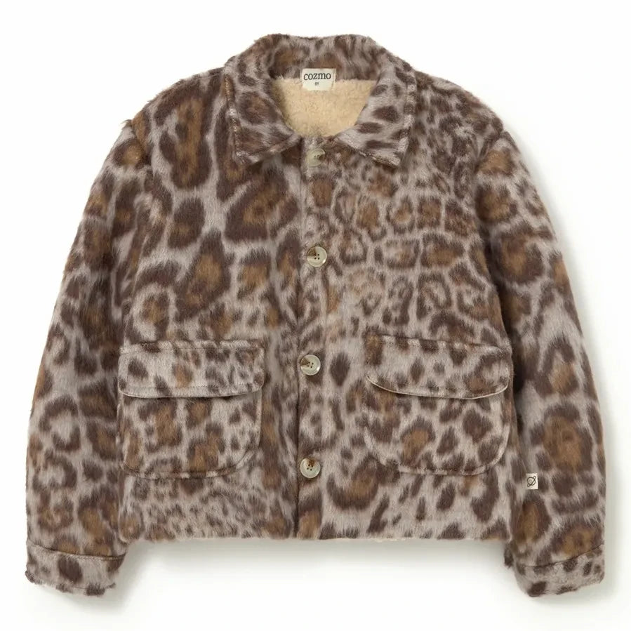 Cozmo - Riga Leopard Chaqueta | Marrón