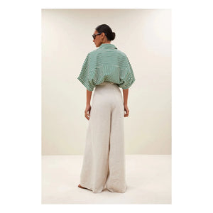 Bar - Pantalón de lino Sef | Crema