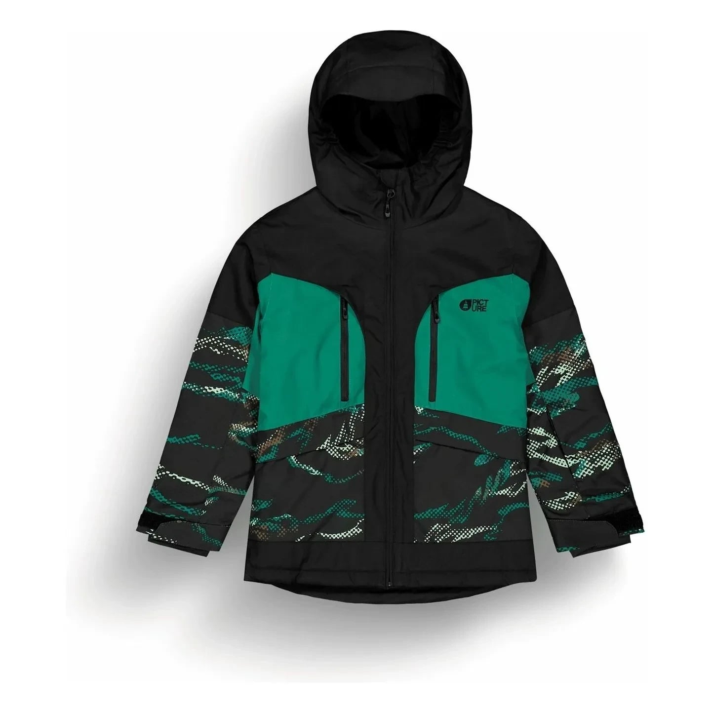 Picture - Chaqueta de esquí Minikoon de fibra reciclada | Verde