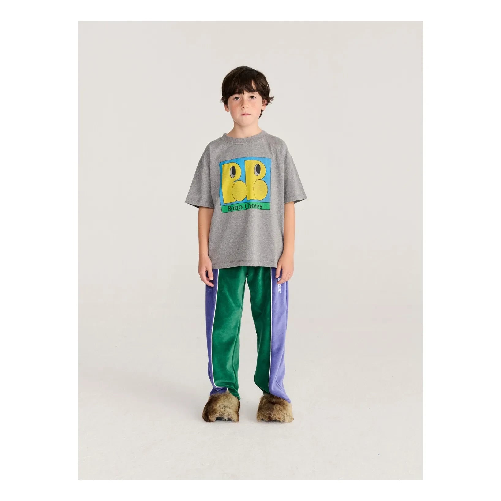 Bobo Choses - Camiseta Bobo | Gris Jaspeado