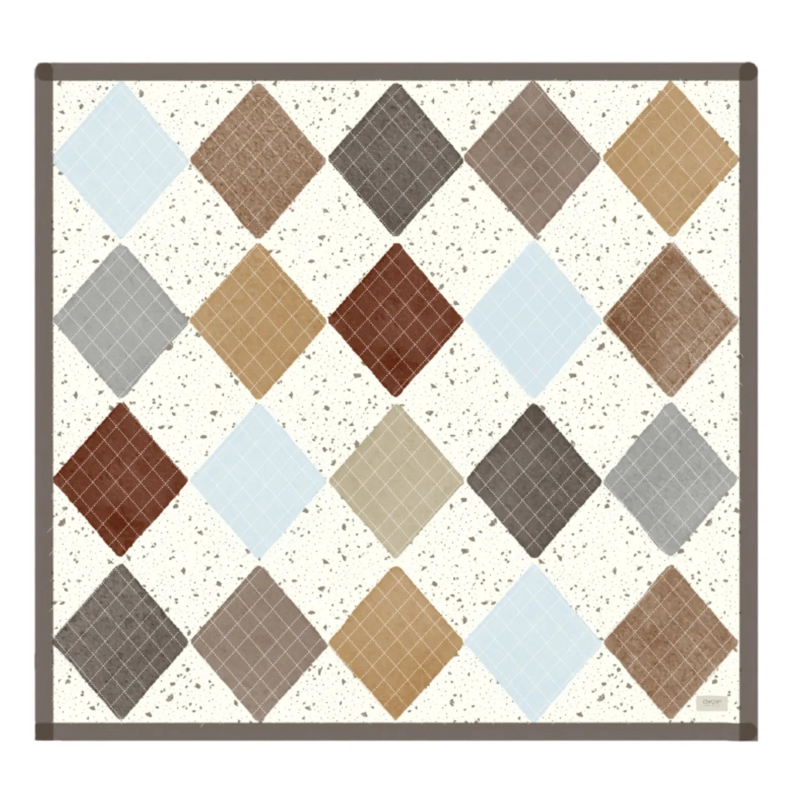 Oyoy - Decoración de pared acolchada de algodón orgánico Aya | Marrón