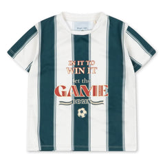 Konges Sløjd - Camiseta de rayas de fibras recicladas | Verde