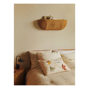 Ferm Living Kids - Cojín bordado Swif Bird | Beige