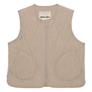 Smallable Kid - Chaqueta acolchada sin mangas Cheer | Gris oscuro