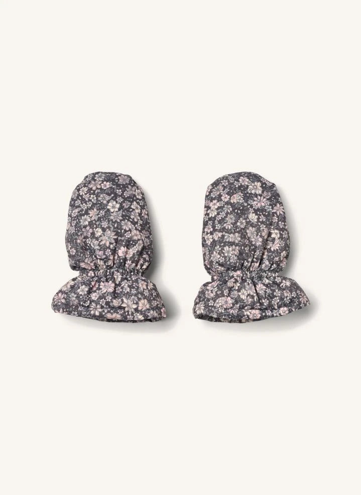 Wheat - Guantes con estampado floral Muffu hechos de fibras recicladas | Rosa