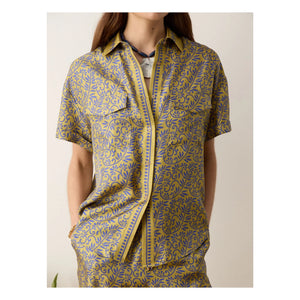Boteh - Camisa de seda Verve | Azul