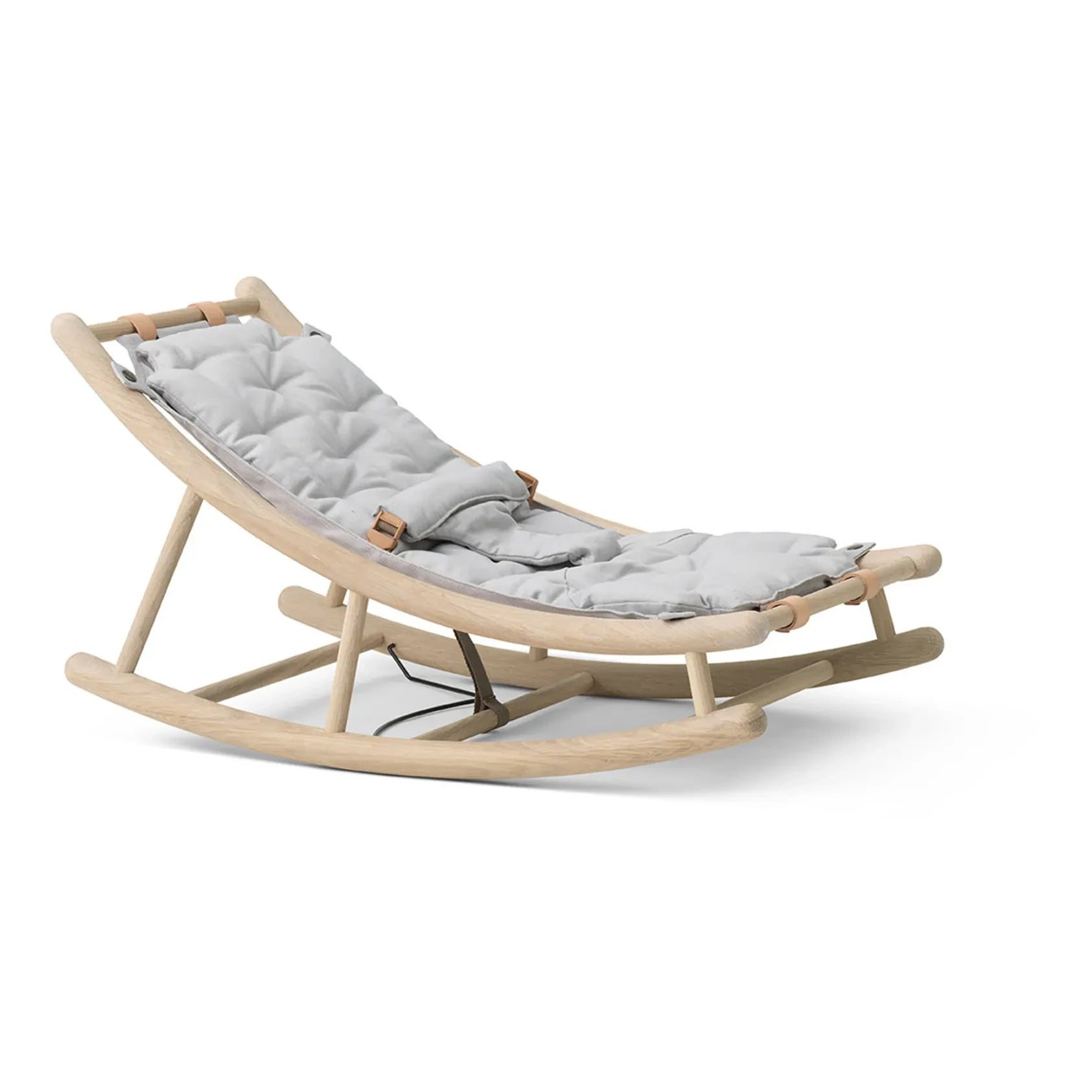 Oliver Furniture - Silla mecedora de roble para bebés y niños pequeños | Gris