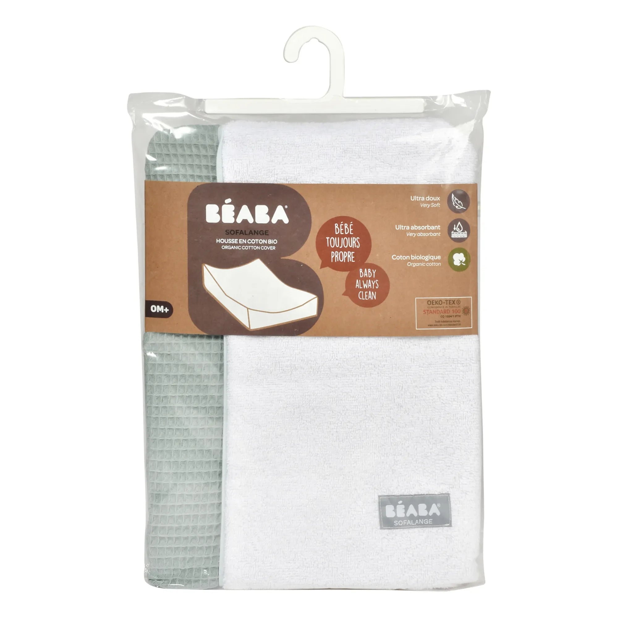 Béaba - Sofalange Funda de Colchón Cambiador | Verde agua