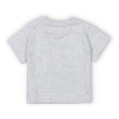 the new society - Mykonos Baby Logo T-shirt | Gris jaspeado