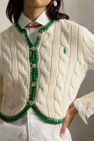 Polo Ralph Lauren Chaleco de Algodón COTTON-SWEATER-CARDIGAN para Mujer