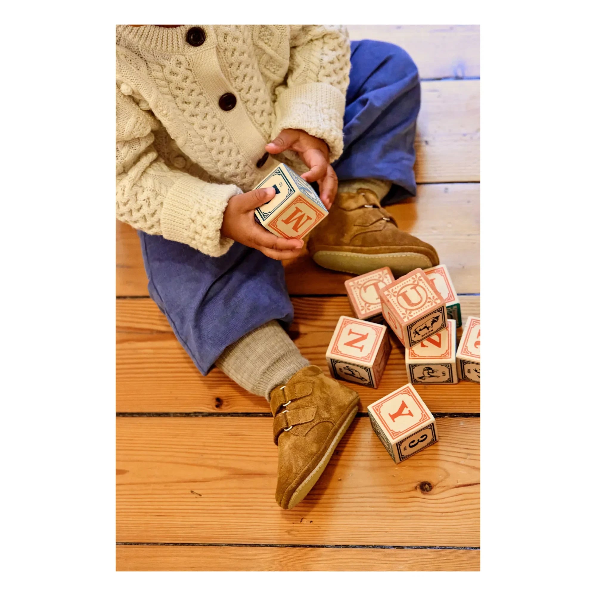 Angulus - Zapatillas de piel con doble raya | Camel