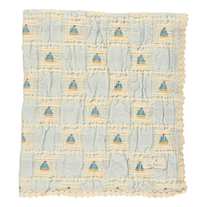 Bebe Organic - Manta de algodón orgánico Sailor Bateaux | Crudo