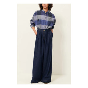 Sessùn - Camisa de algodón Orregia | Azul