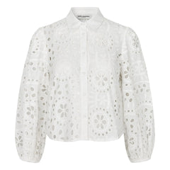 Lollys Laundry - Camisa de algodón Remy | Blanco